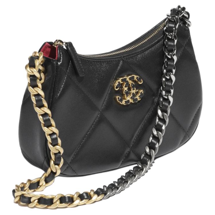 CHANEL Яркая кожаная сумка-кроссбоди через плечо унисекс черная — фото 3