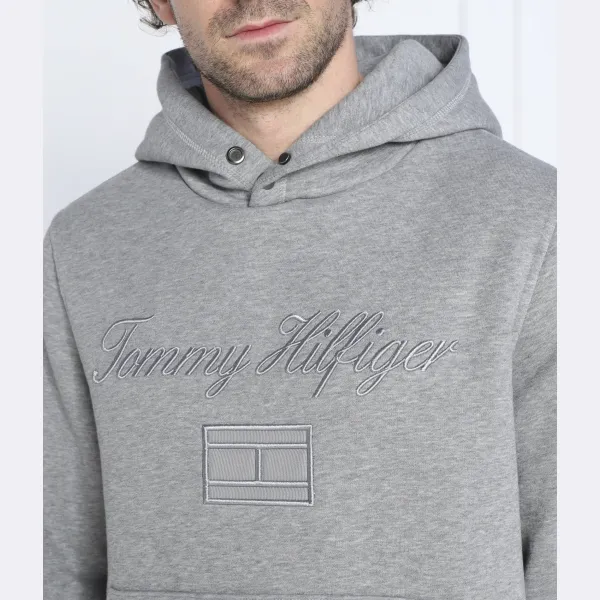 Толстовка стандартного кроя смешанного кроя Tommy Hilfiger, серый — фото 3
