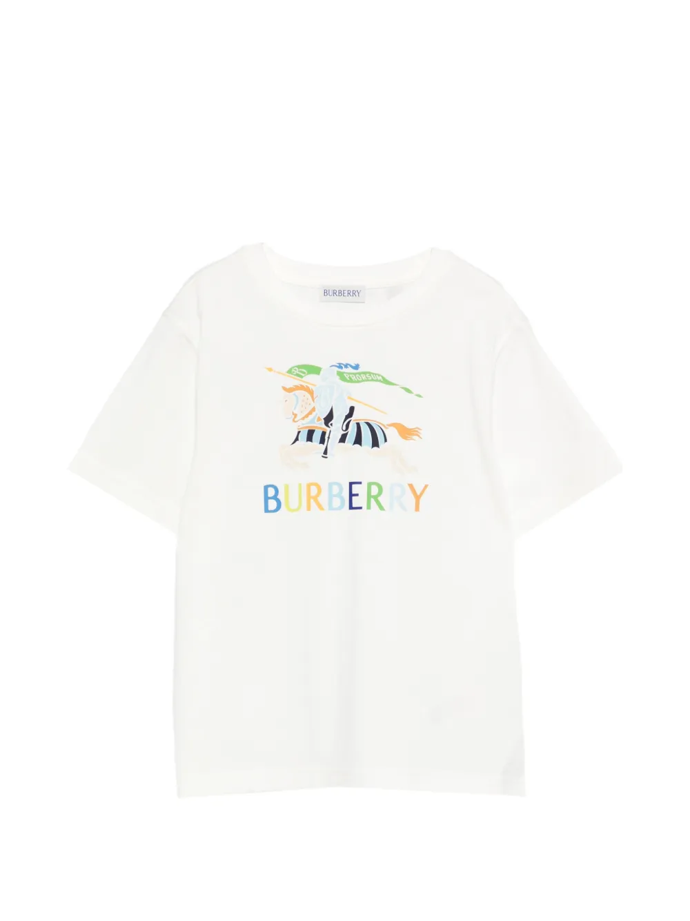 

Футболка с графическим принтом Burberry Kids, бежевый