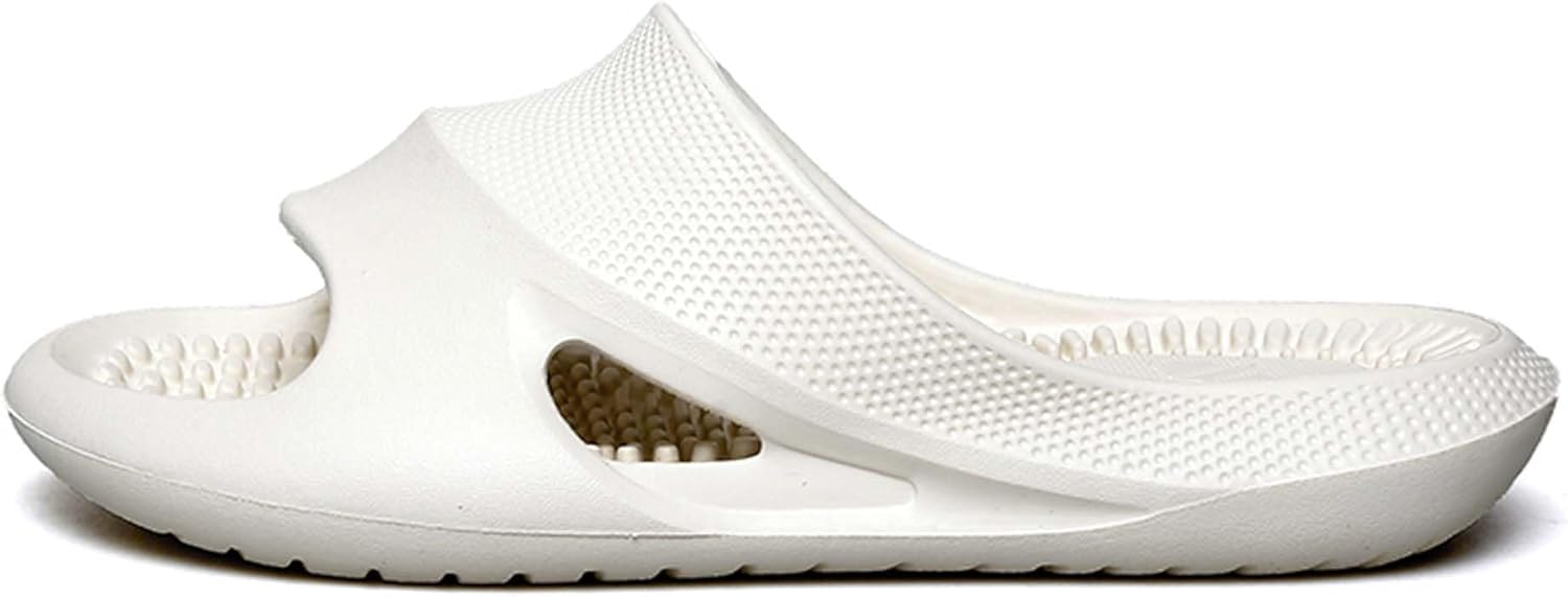 

Летние массажные тапочки с толстой подошвой, шлепанцы на одну полоску для улицы и пляжа, мужская обувь Generic, бежевый