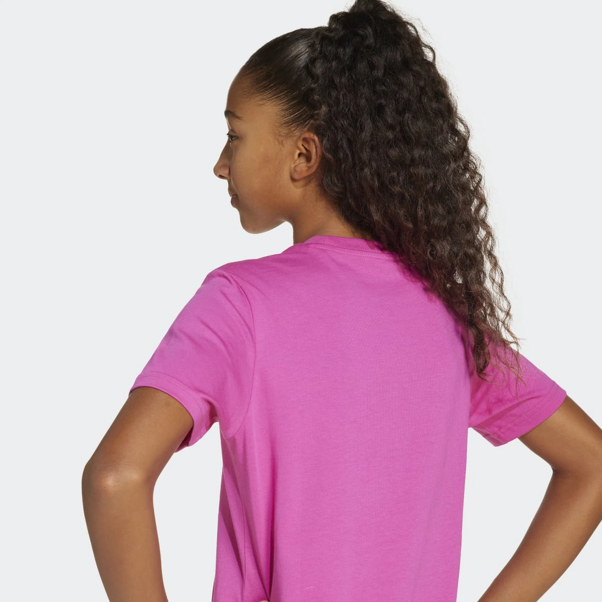 Детская футболка Adidas с анималистичным принтом и принтом, цвет Rosa — фото 4