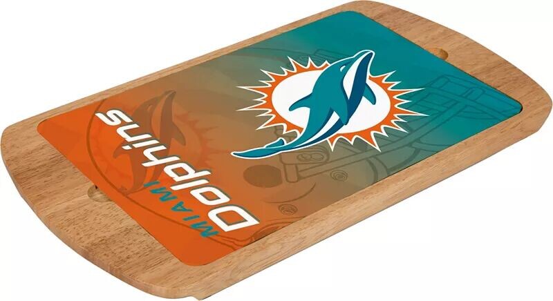 

Picnic Time Miami Dolphins Billboard Стеклянный поднос для сервировки