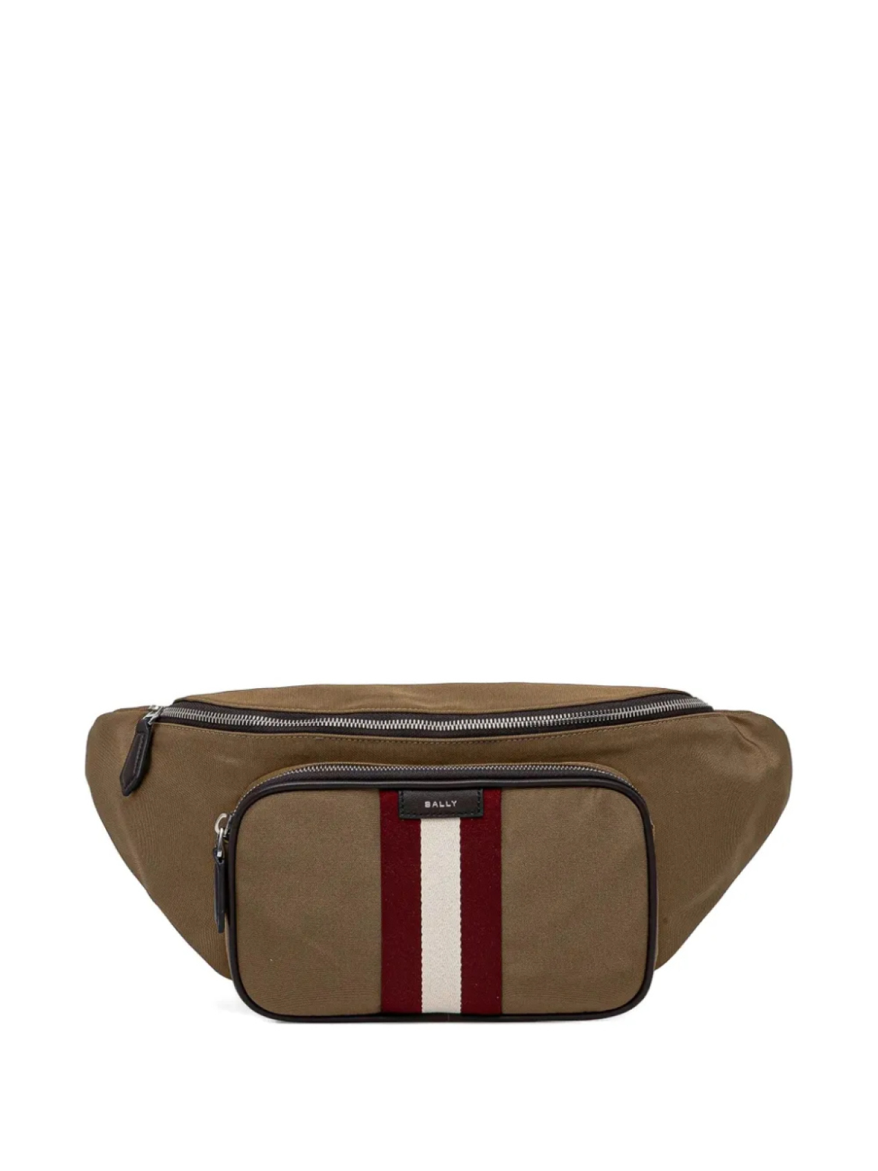 

Поясная сумка Bally Code с полосками, коричневый
