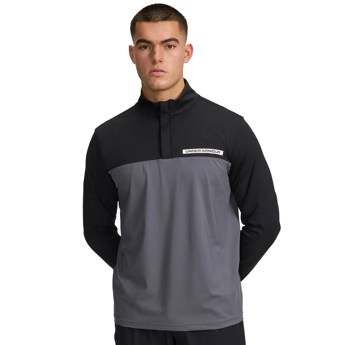 

Мужская футболка UA T2G с молнией 1/4 Under Armour, черный