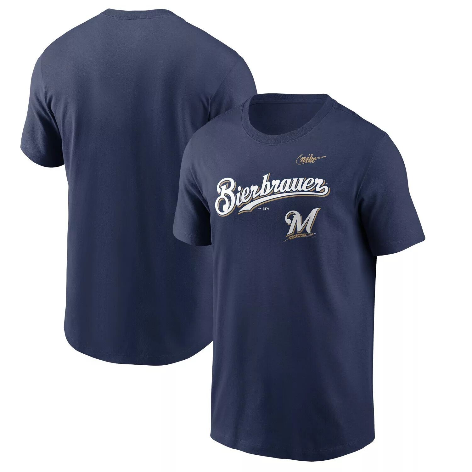 

Мужская темно-синяя футболка Milwaukee Brewers Bierbrauer Hometown Nike, Синий, Мужская темно-синяя футболка Milwaukee Brewers Bierbrauer Hometown Nike
