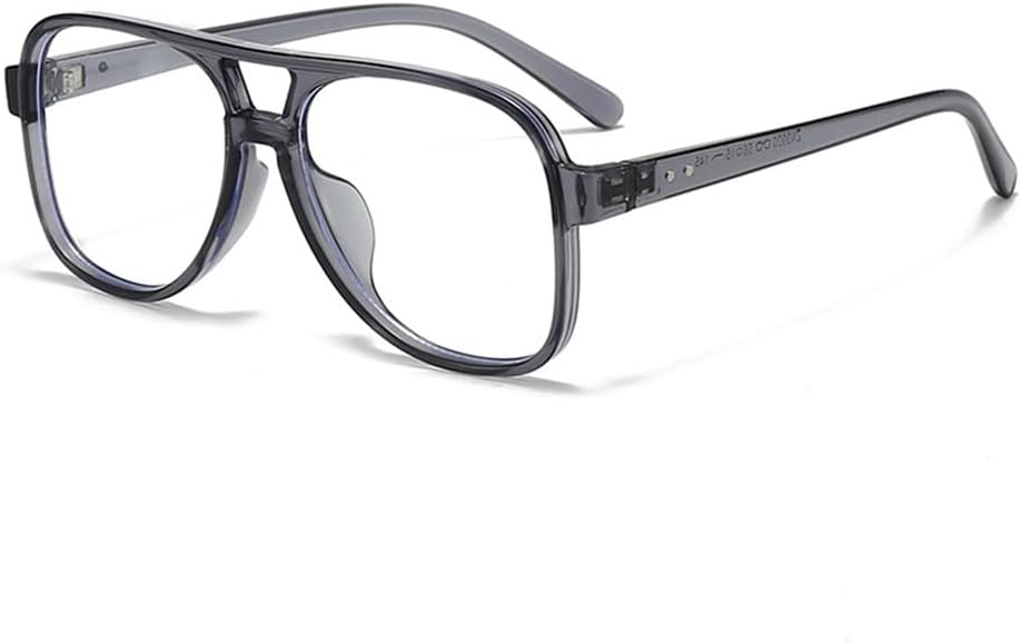 

Солнцезащитные очки UV400 с двойной перемычкой и заклепками, прозрачные линзы Ocean, подходят для женщин и мужчин, для бега и занятий спортом на открытом воздухе UYPTK, Grey Clear