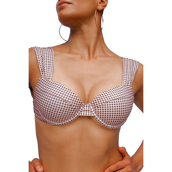 

Бюстгальтер бикини с косточками Olivia Mary Mercedes, Gingham Print