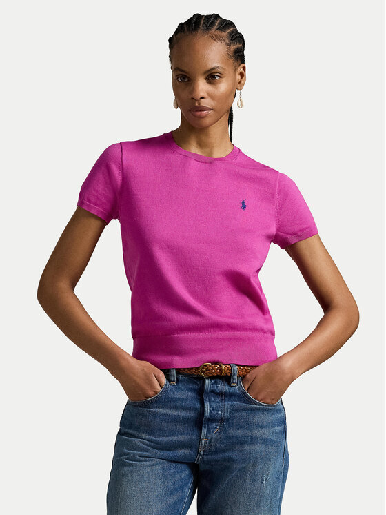 

Футболка slim fit 211971872010 Polo Ralph Lauren, розовый