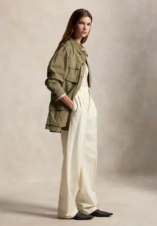 Брюки из шерстяной смеси Polo Ralph Lauren, Cream — фото 2