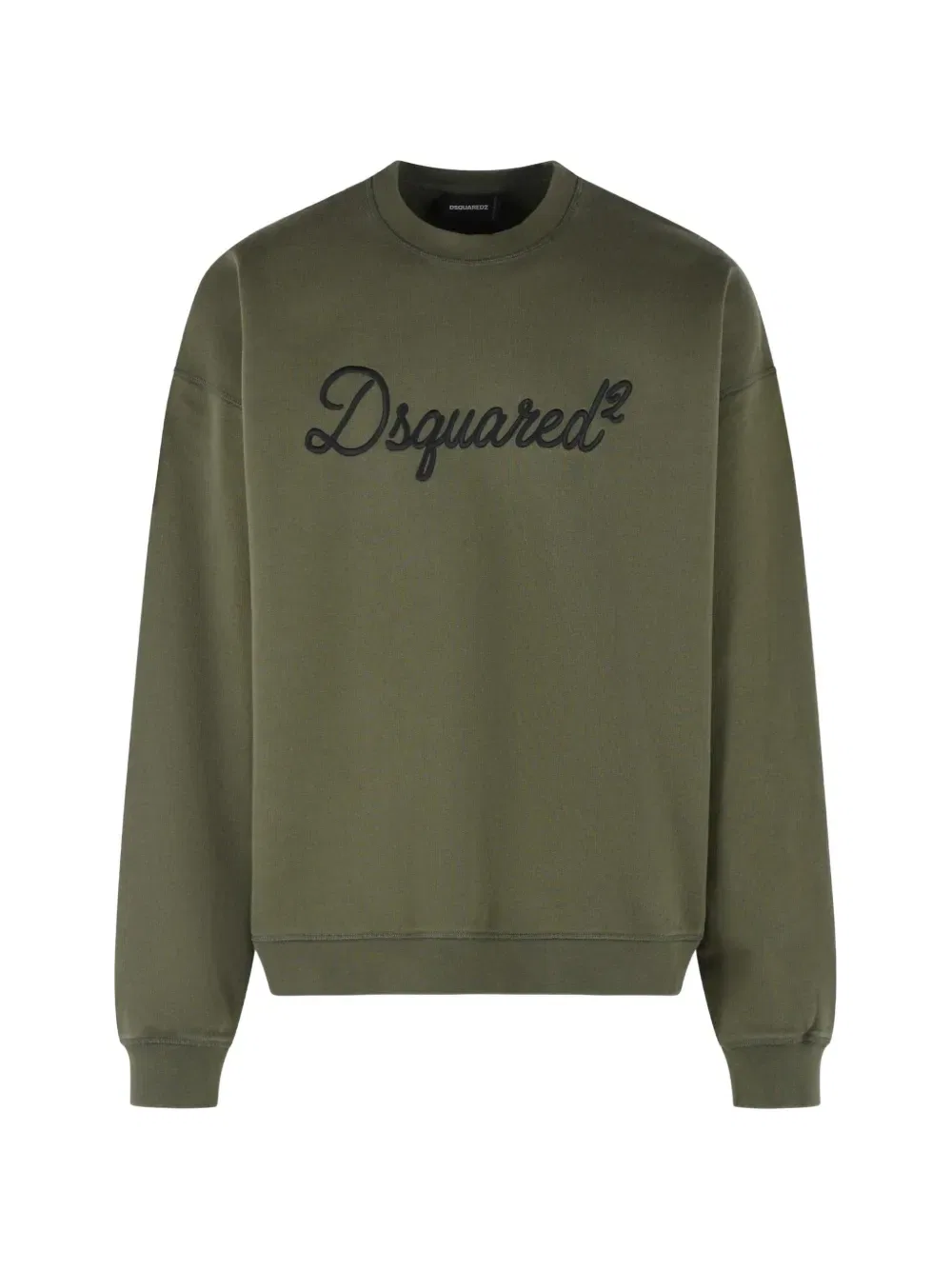 Хлопковая толстовка с логотипом Dsquared2, зеленый