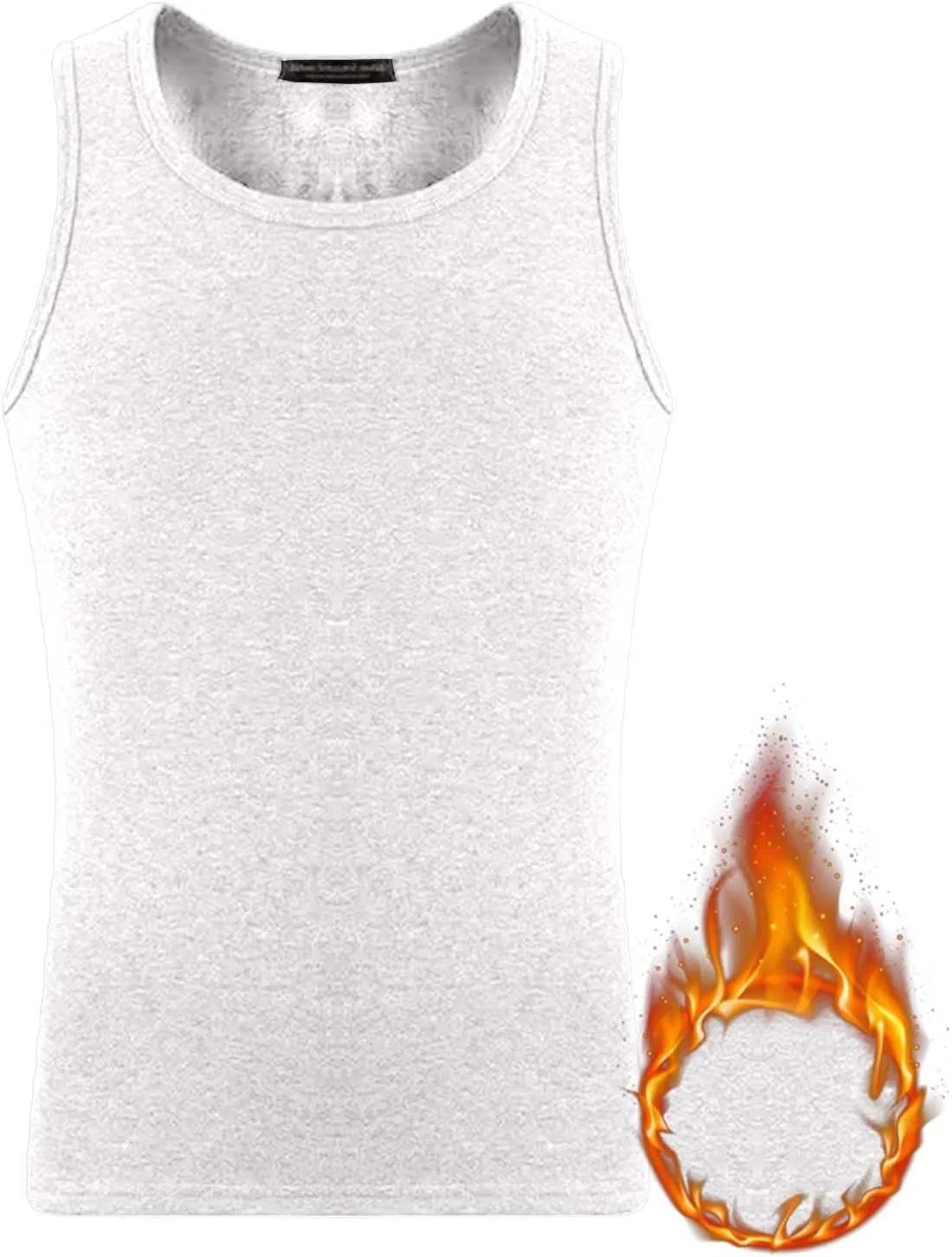 Майка термо для мужчин Fleece Lined, White — фото 2