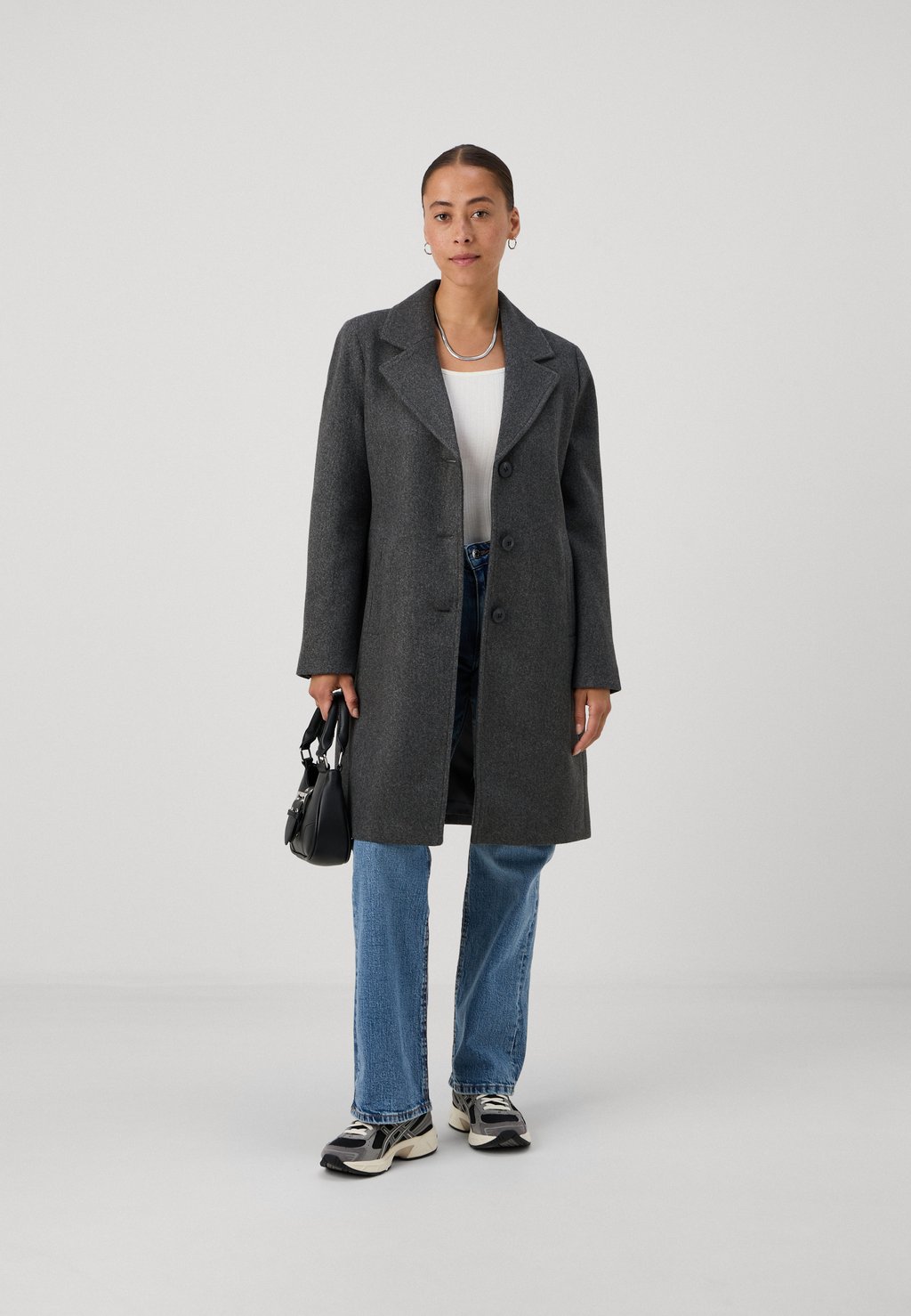 

Классическое пальто VMFORTUNESARA COAT Vero Moda Petite, серый