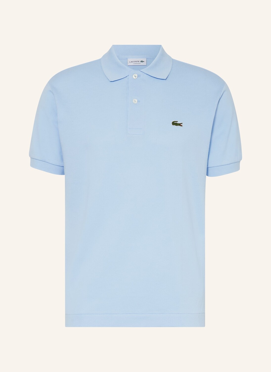 

Классическая рубашка-поло из пике LACOSTE, светло-голубой
