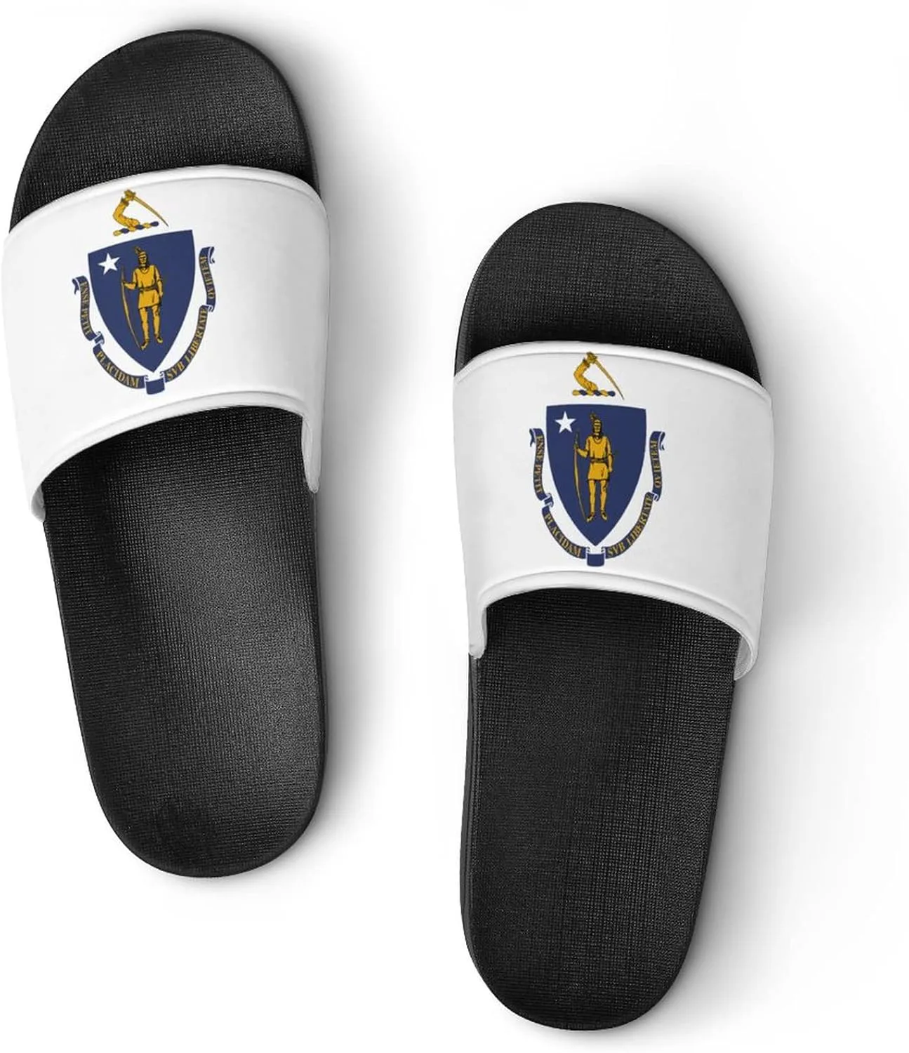

Тапочки для мужчин и женщин с флагом Техаса, подходят для бассейна, пляжа, СПА, общежития, отеля или дома Linkasi, черный