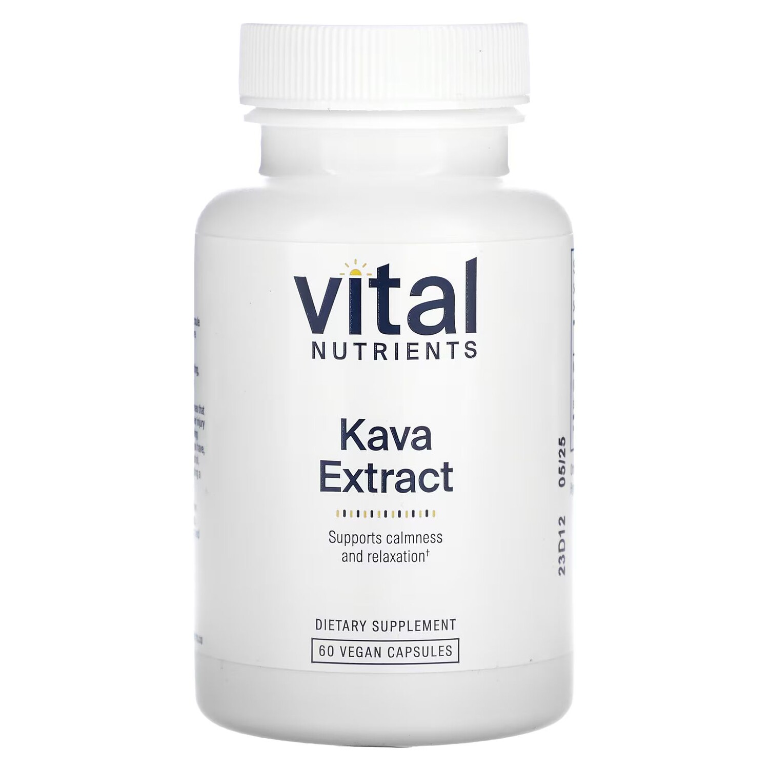 

Экстракт кавы, 60 веганских капсул Vital Nutrients