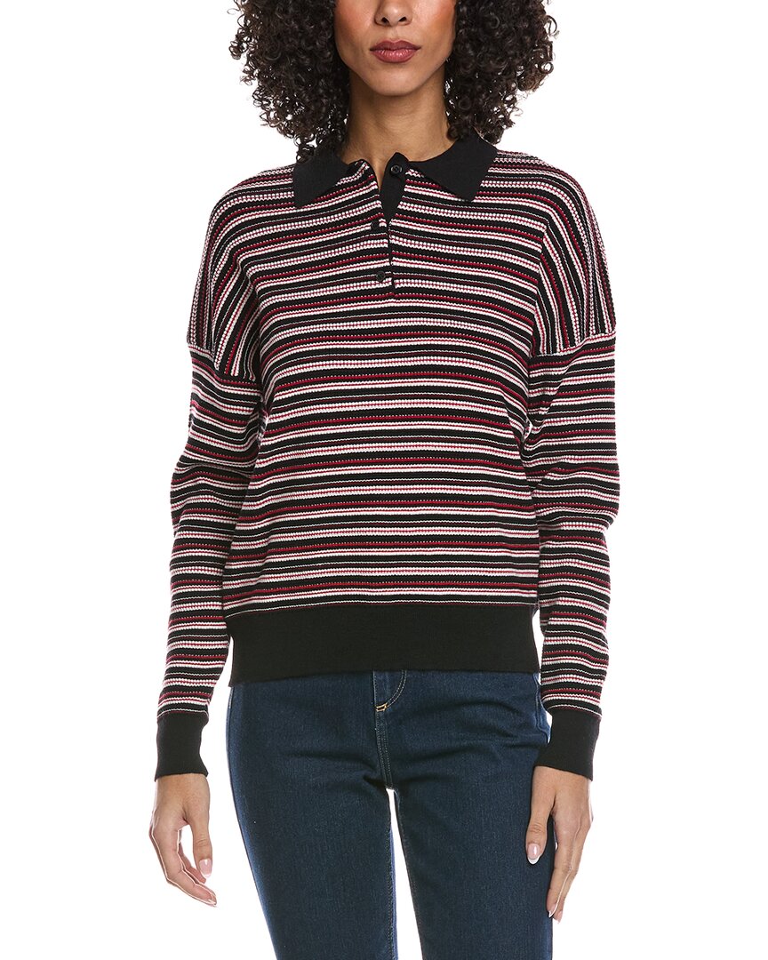 

Вязаная рубашка-поло Madison Miles, черный