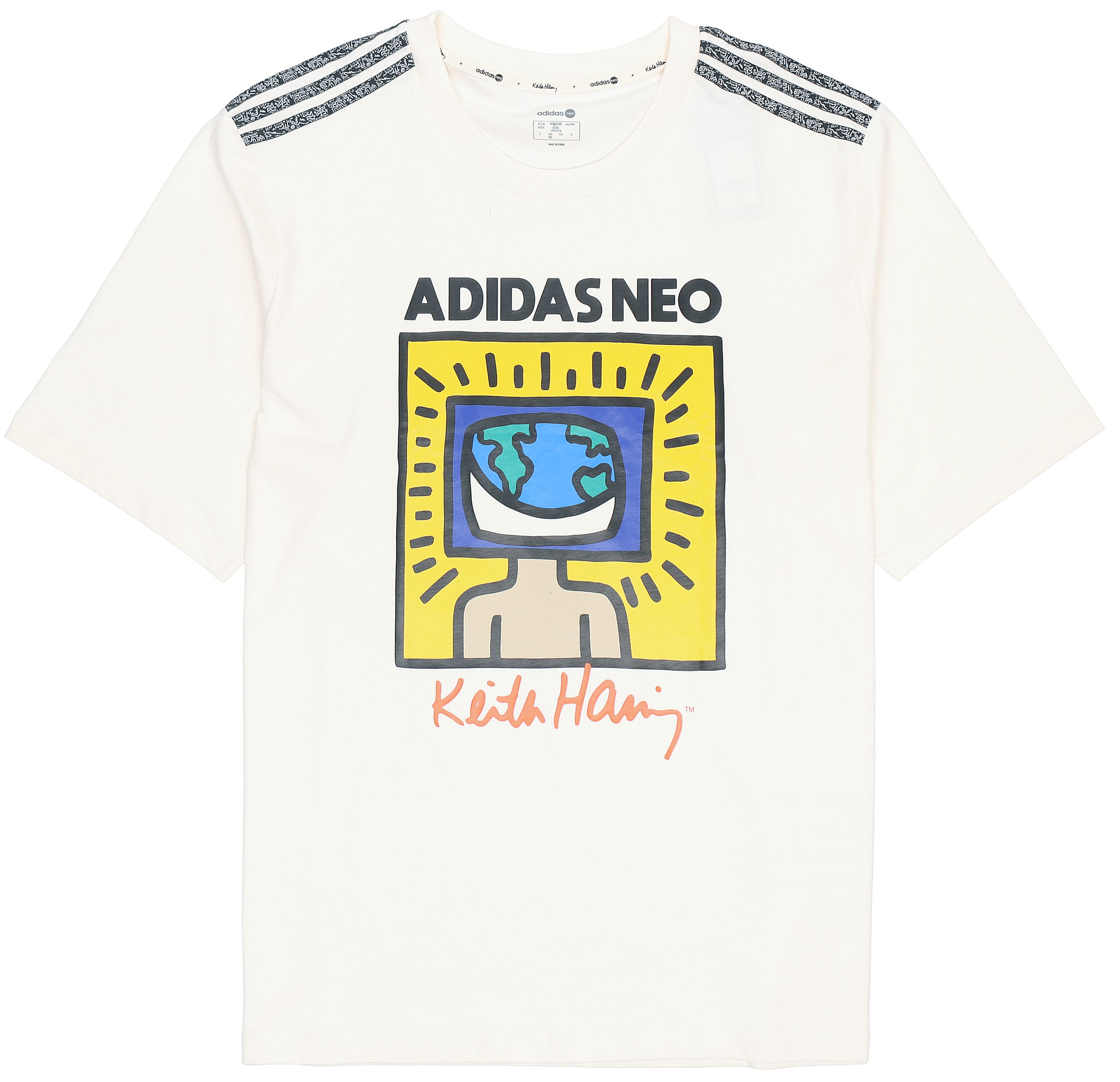 

Мужская футболка цвета экрю из коллаборации с KAISIHALIN LIANMINGKUAN Adidas Neo, Ecru