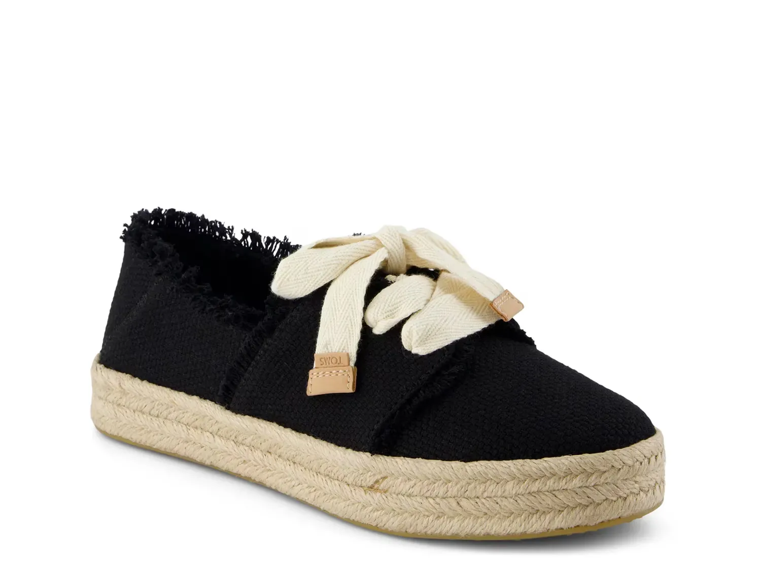 Carolina Lace Up Platform Эспадрильи Sneaker - женские Toms, Black