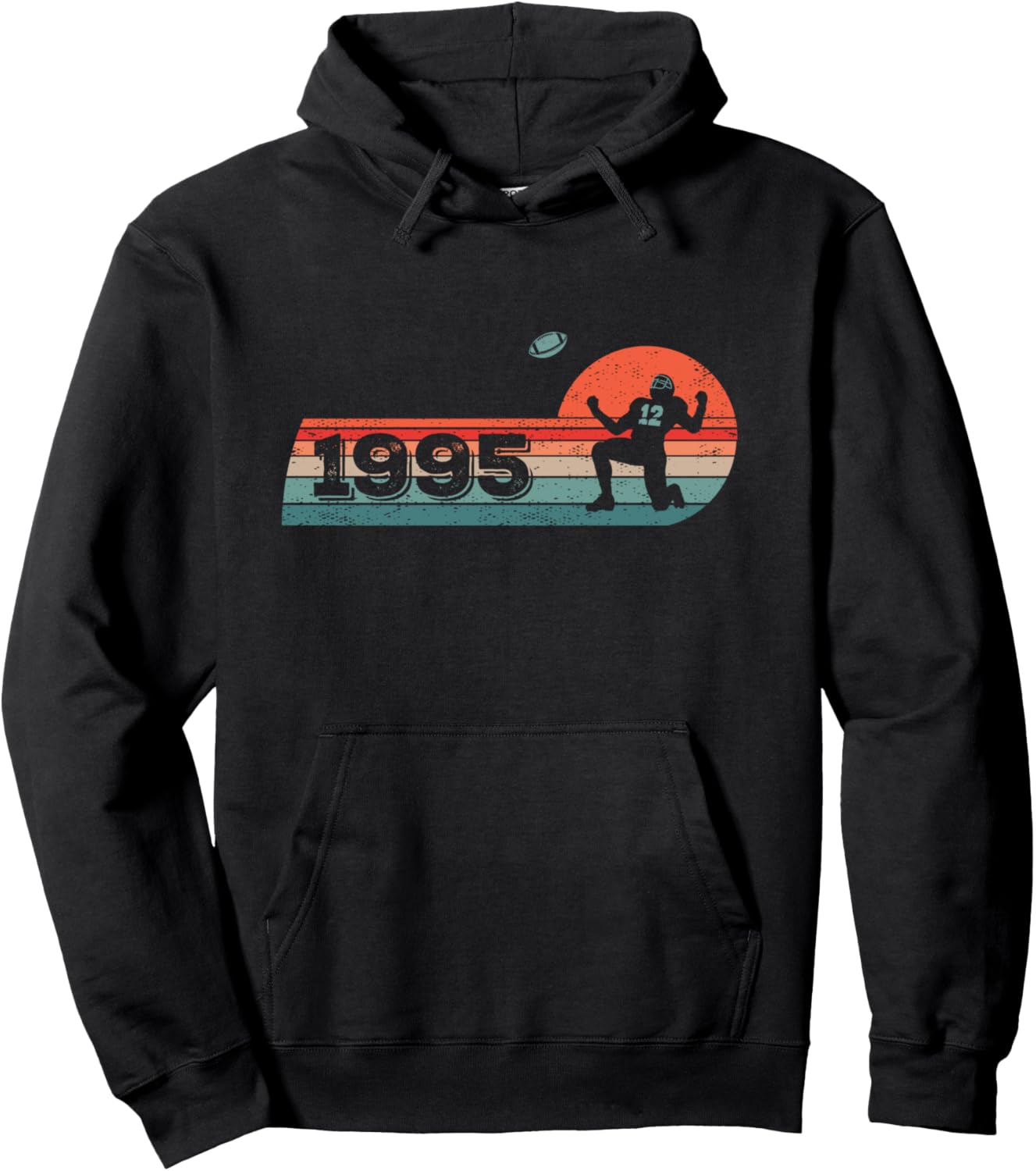 

Футболка с надписью «Американский футболист, родившийся в 1995 году» Football Accessories Gift Shirts, черный