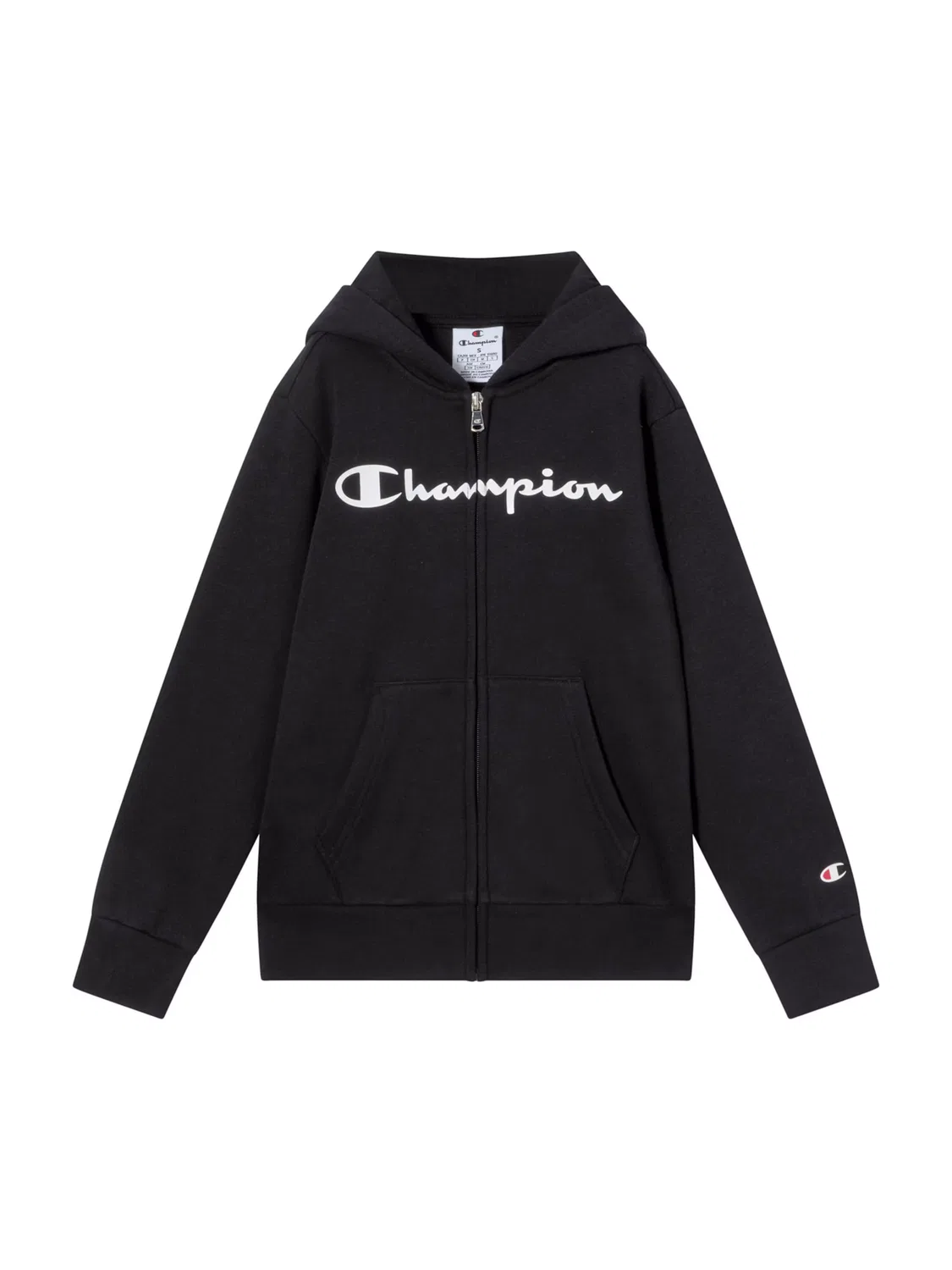 Худи на молнии Champion, черного цвета