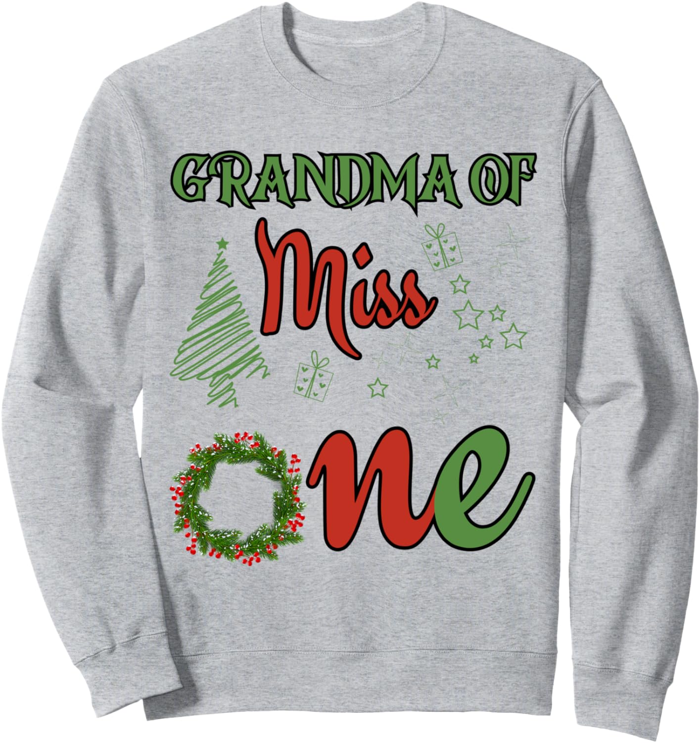 

Толстовка для вечеринки в честь первого дня рождения бабушки моей дочери на Рождество Family Look Christmas Theme Party Decoration Gifts, серый