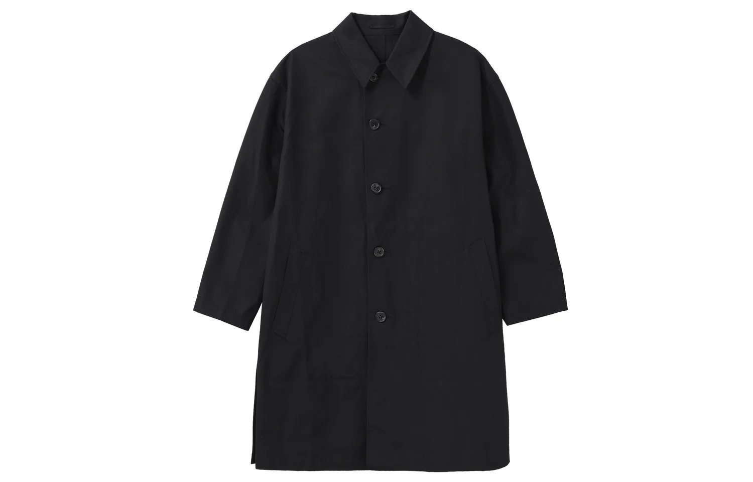 UNIQLO Пальто мужское с черным лацканом