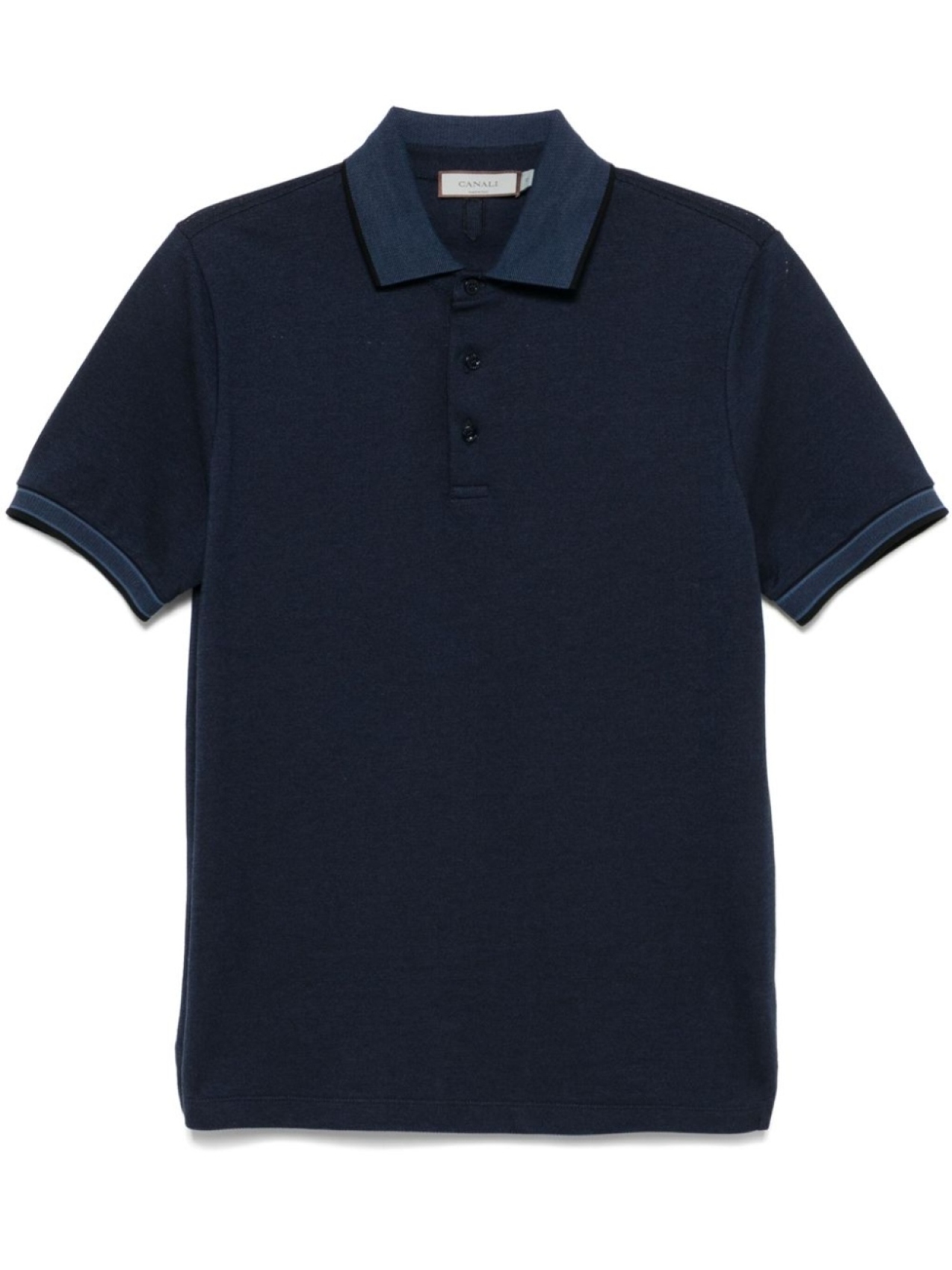 

Canali рубашка поло из ткани пике, синий