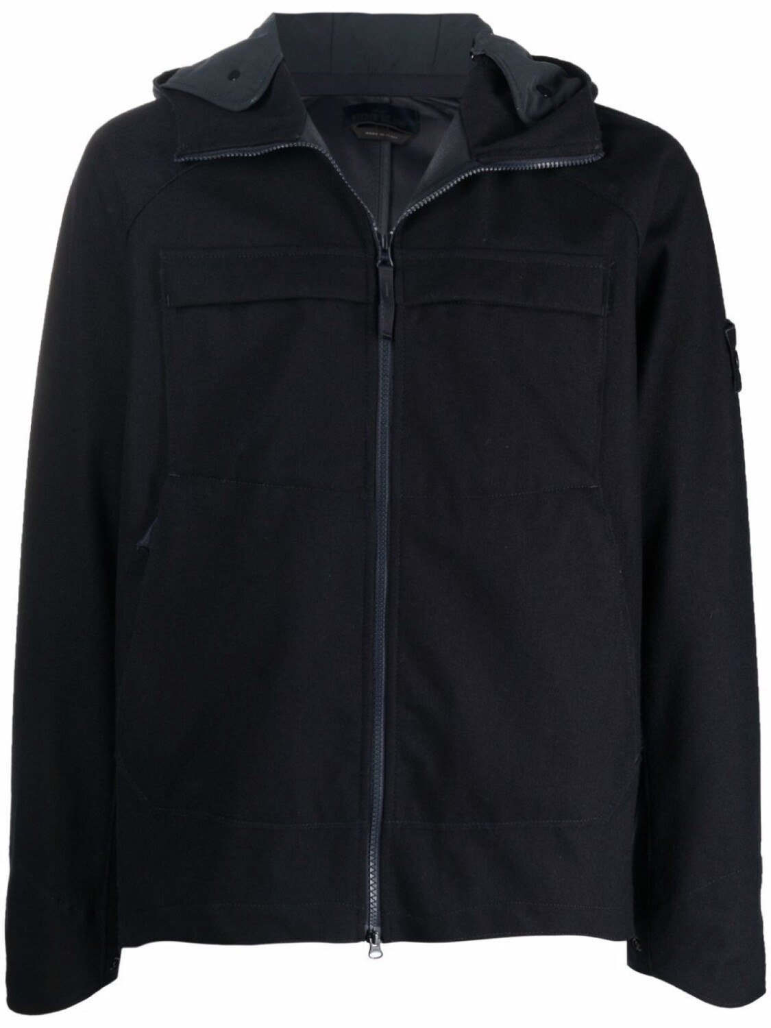 

Куртка с нашивкой-логотипом Compass и капюшоном Stone Island, синий