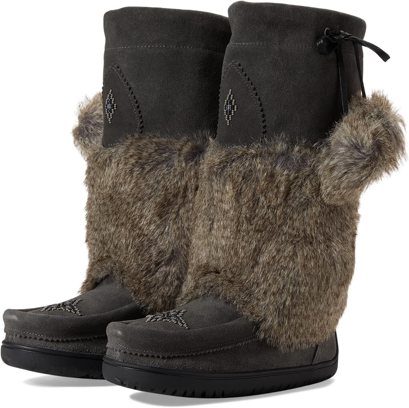 

Ботинки Manitobah Mukluks WP Snowy Owl, цвет Charcoal/Charbon Suede 2