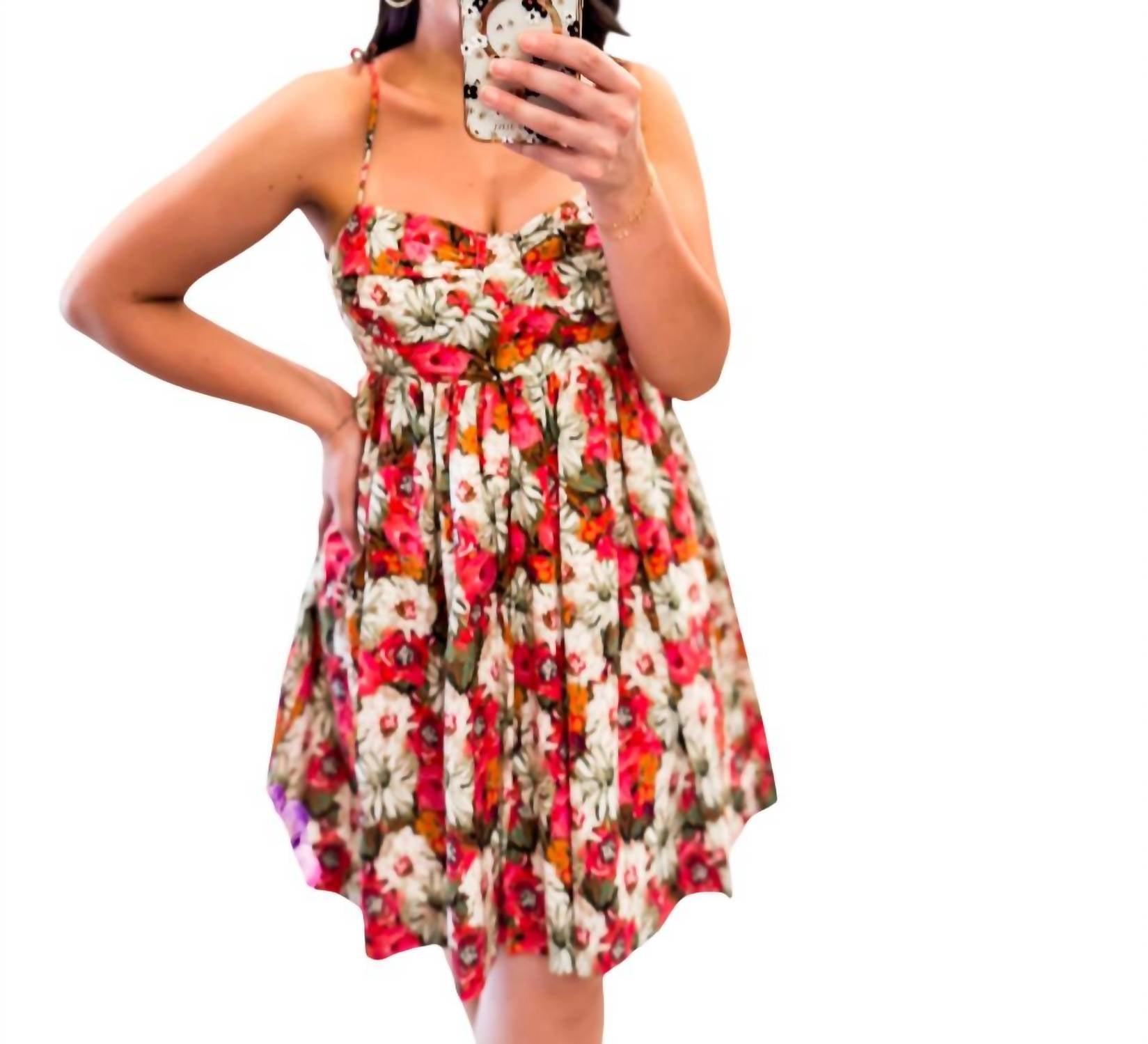 

Jacquie The Label Платье-бэбидолл Enchanted Moments с цветочным принтом, шалфейно-розового цвета