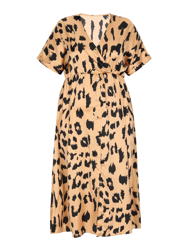 

Платье до колена NAEMI Plus Size Dress, хаки