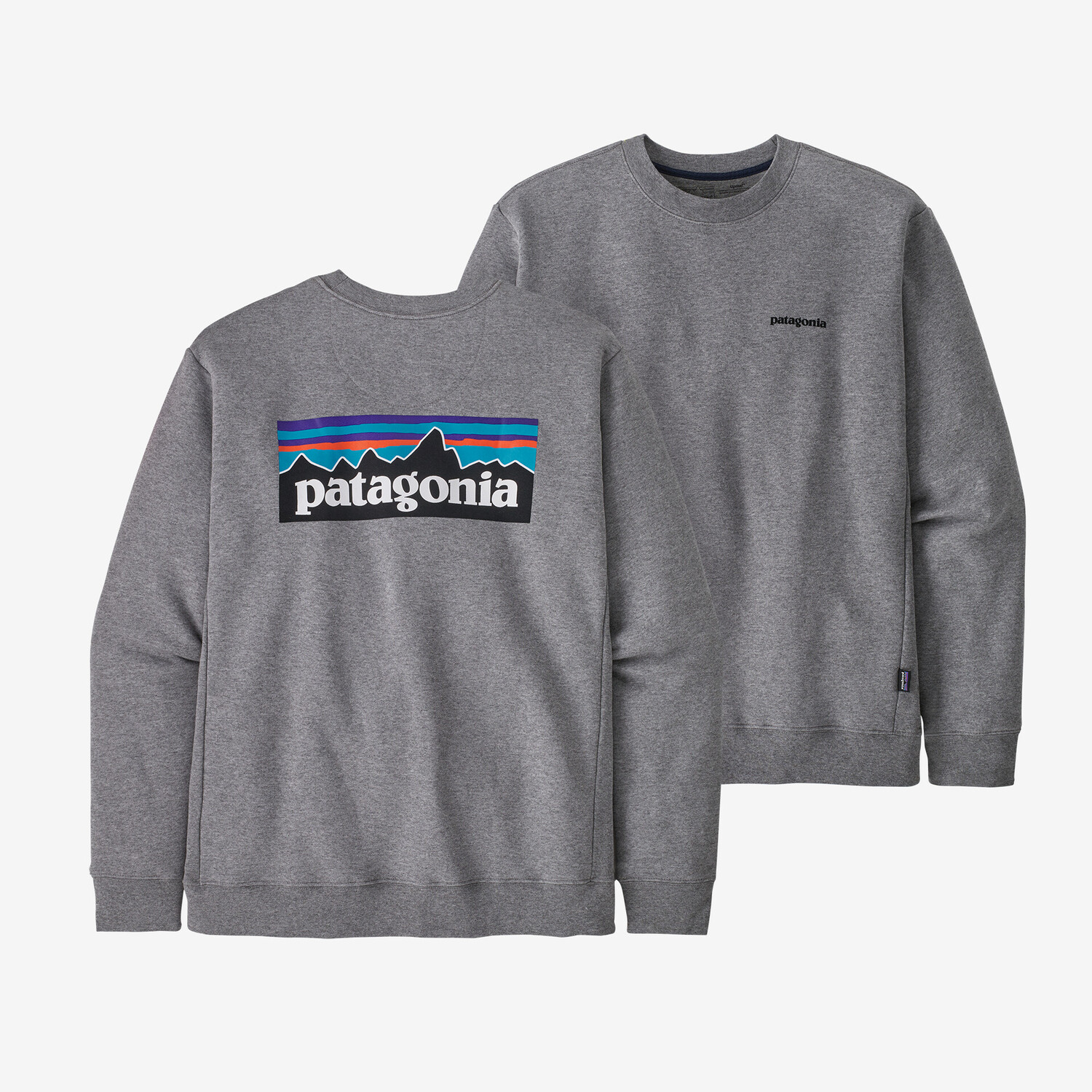 

Толстовка с логотипом P-6 Uprisal Crew Patagonia, цвет Gravel Heather