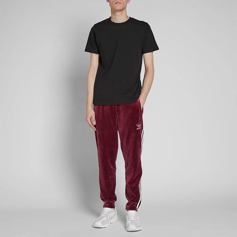 Повседневные брюки мужские красные Adidas Originals, красный — фото 2