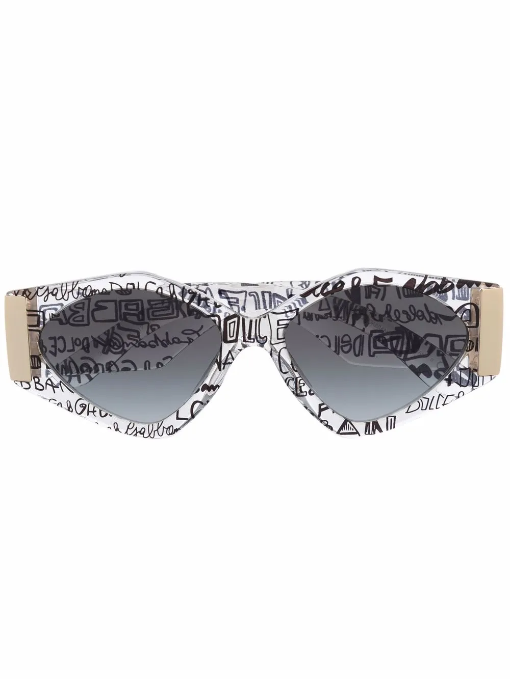 

Солнцезащитные очки в квадратной оправе с логотипом Dolce & Gabbana Eyewear, нейтральный