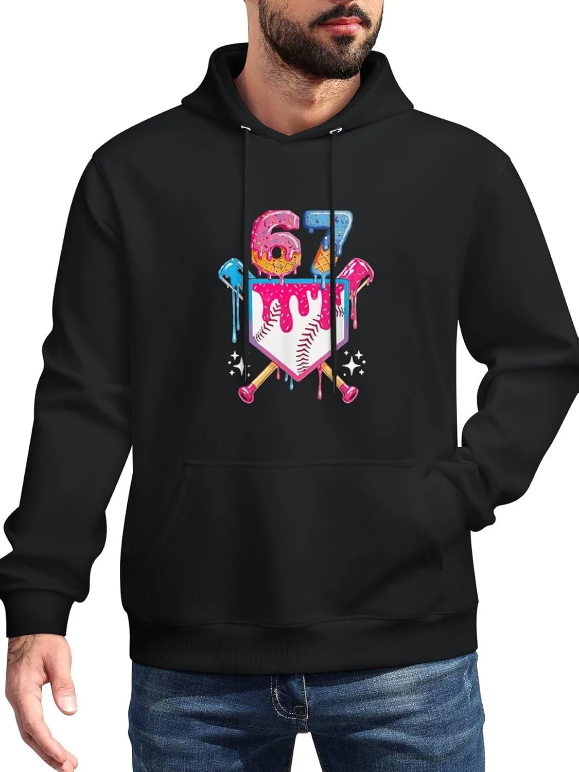 Бейсбольный худи с номером 67