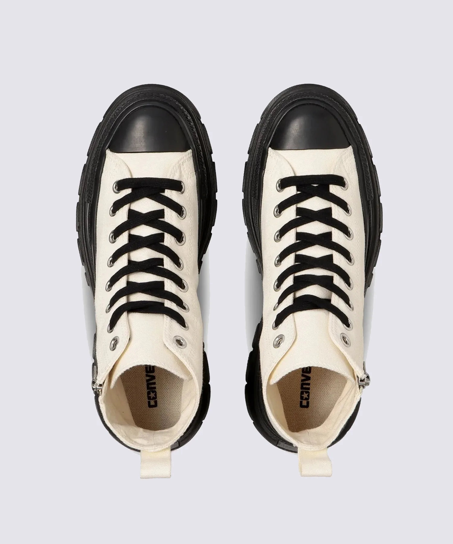 Мужские кроссовки Trekwave Z Hi CONVERSE ALL STAR с боковой молнией белые — фото 2