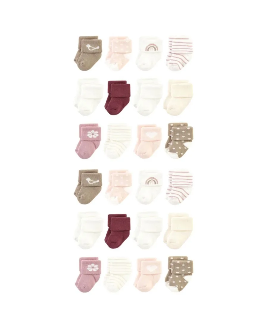 24 махровых носка Hudson Baby, Blush Heart