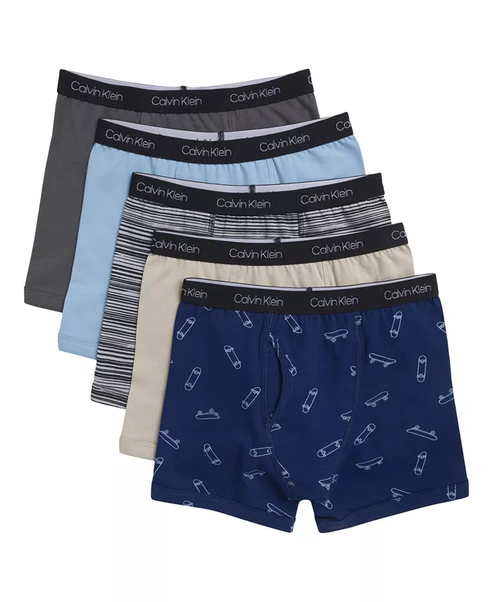 

Мальчиковые стрейч-боксеры 8-20, набор из 5 штук Calvin Klein