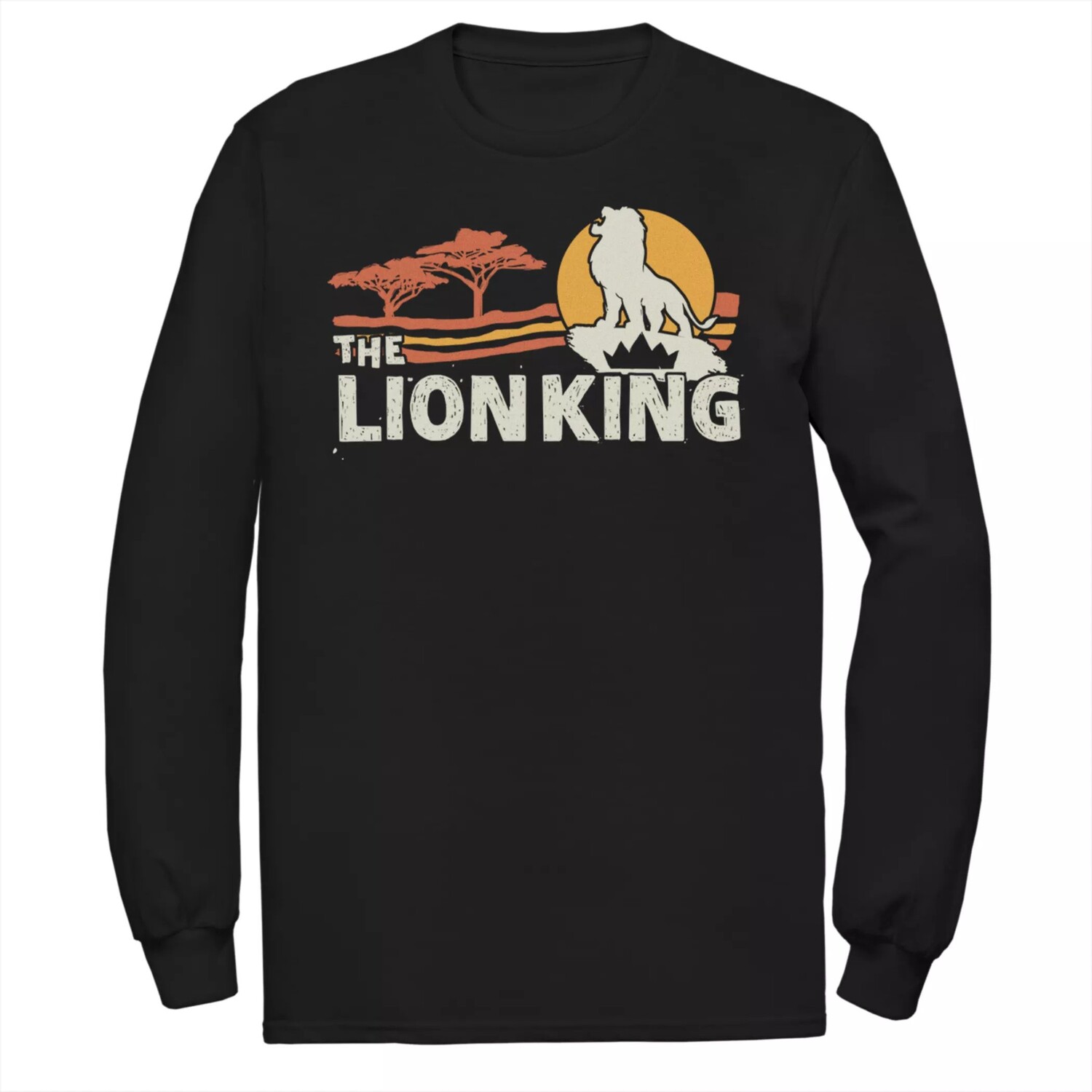 

Мужская футболка с длинными рукавами и рисунком Disney's The Lion King Savannah Sunrise