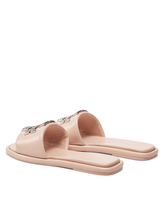 Мюли Double T Deco Sport Slide 158768 Tory Burch, розовый — фото 3
