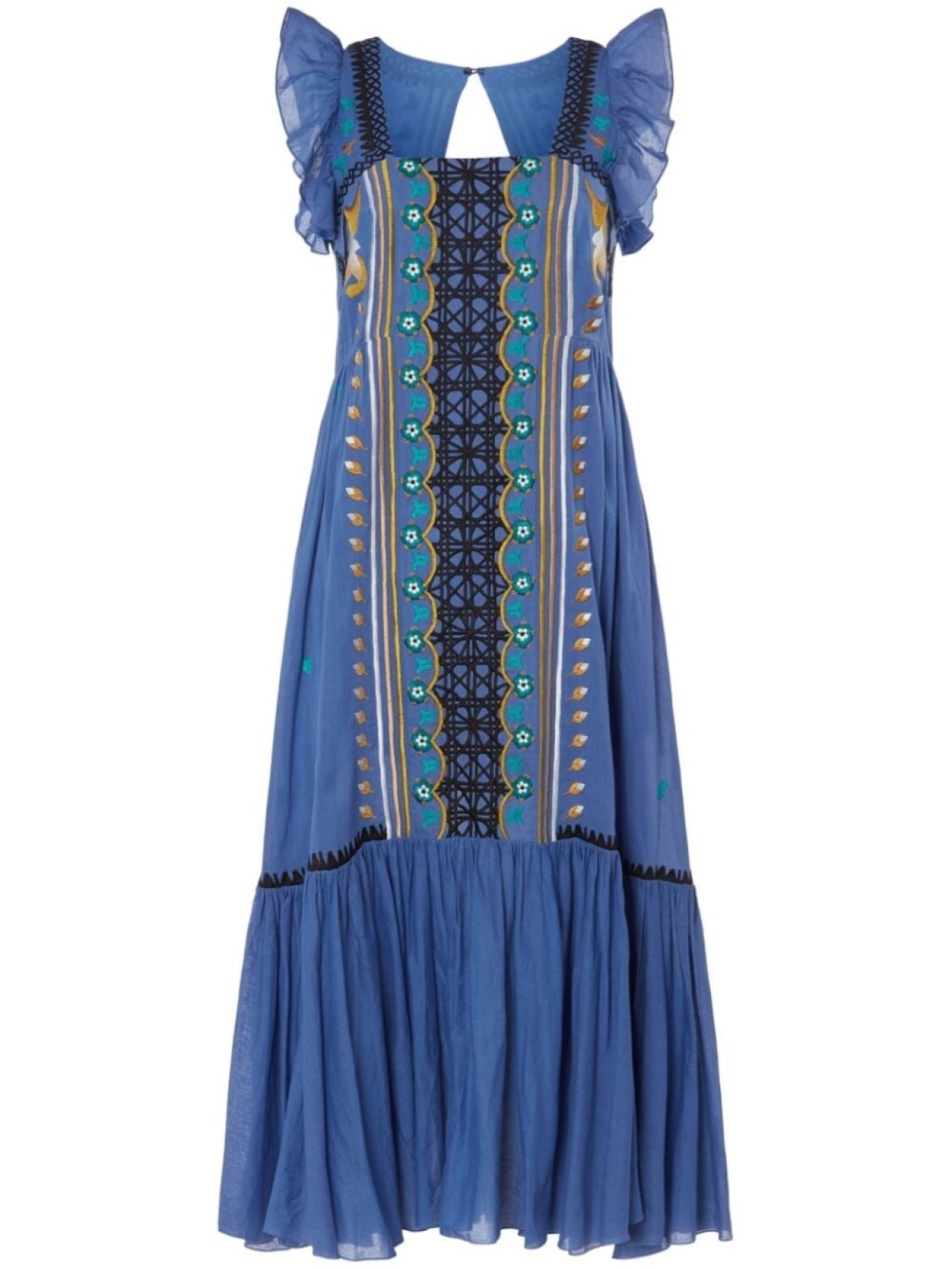 

Temperley London флорентийское платье, синий
