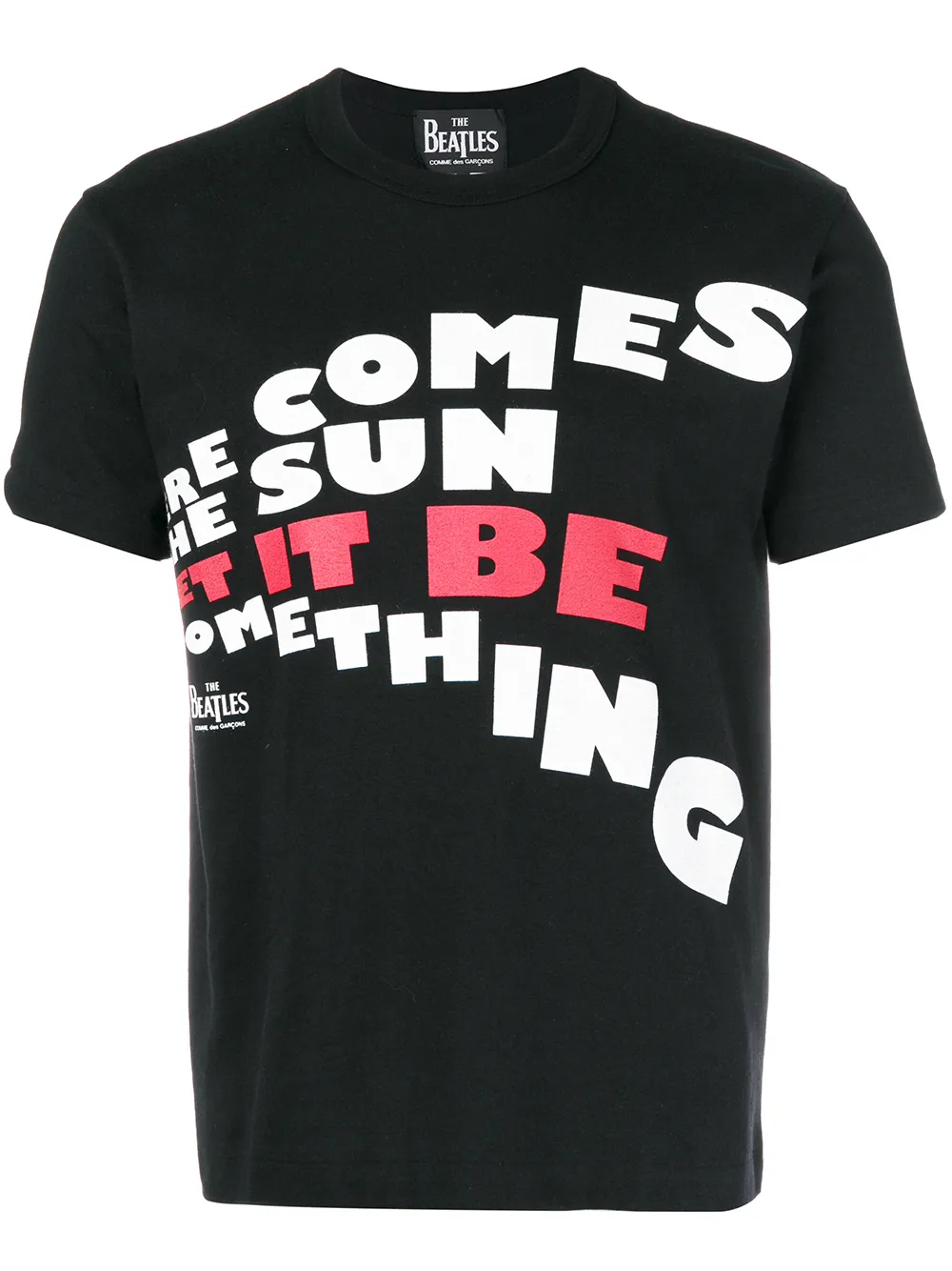 

Футболка с принтом The Beatles X Comme Des Garçons, черный