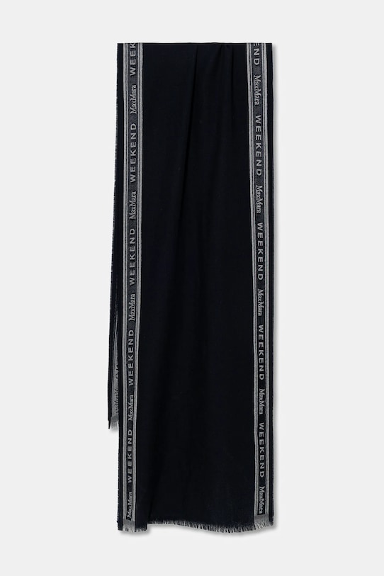 

Шарф abaldi из шерсти с добавлением шерсти Weekend Max Mara, темно-синий