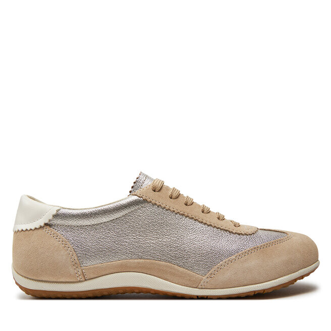 Кроссовки Geox D Vega D4509A 022BV CH62L Lt Taupe/Lt Gold, бежевый