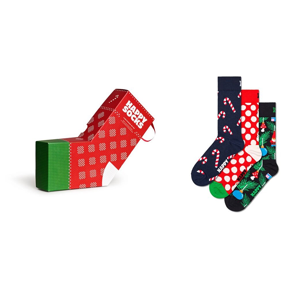 

Носки Happy X-Mas Stockings Gift Set Half long 3 шт, разноцветный