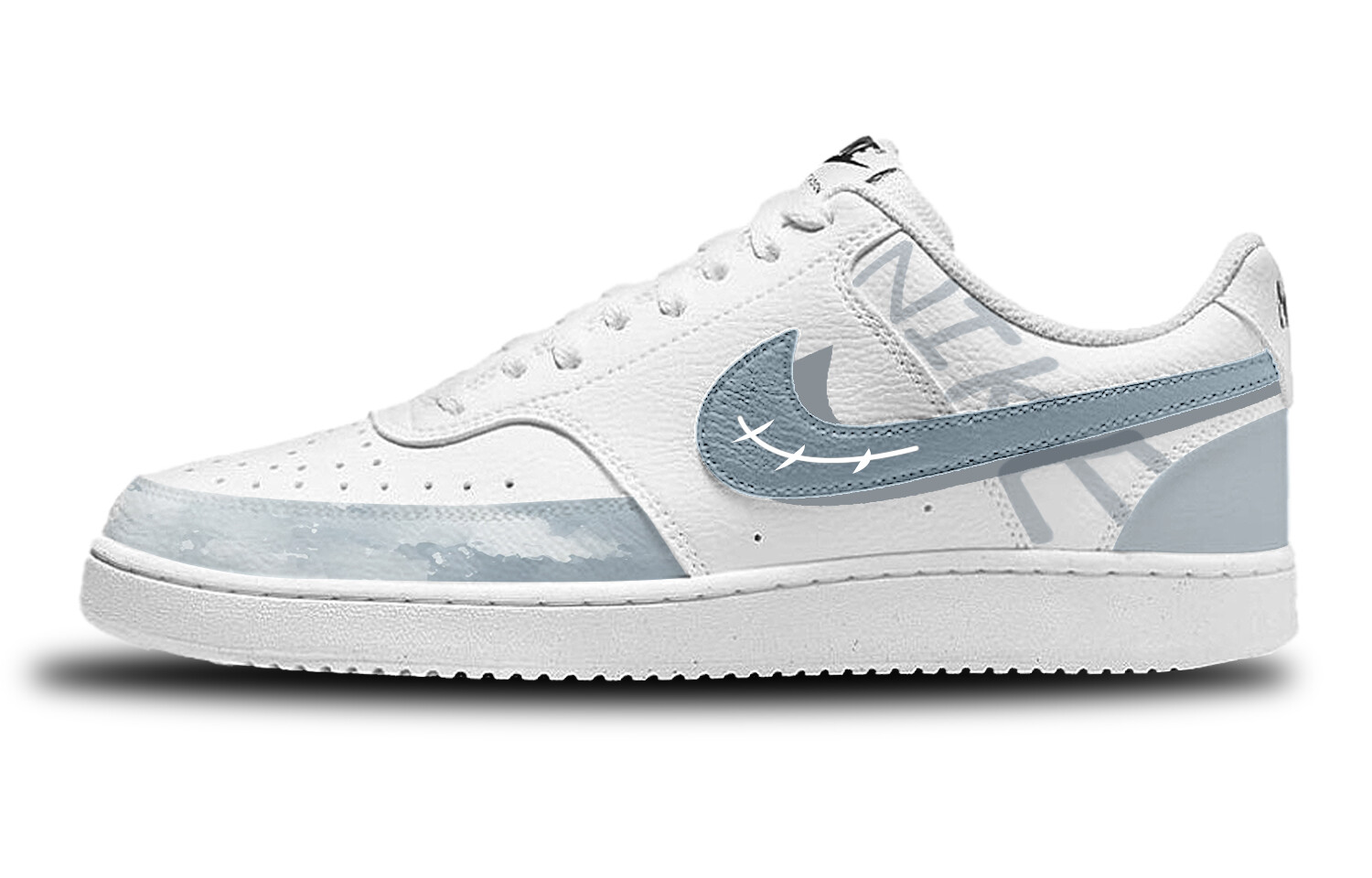 

Кеды мужские, Обувь для скейтбординга Court Vision 1, мужские, низкие, синий Nike