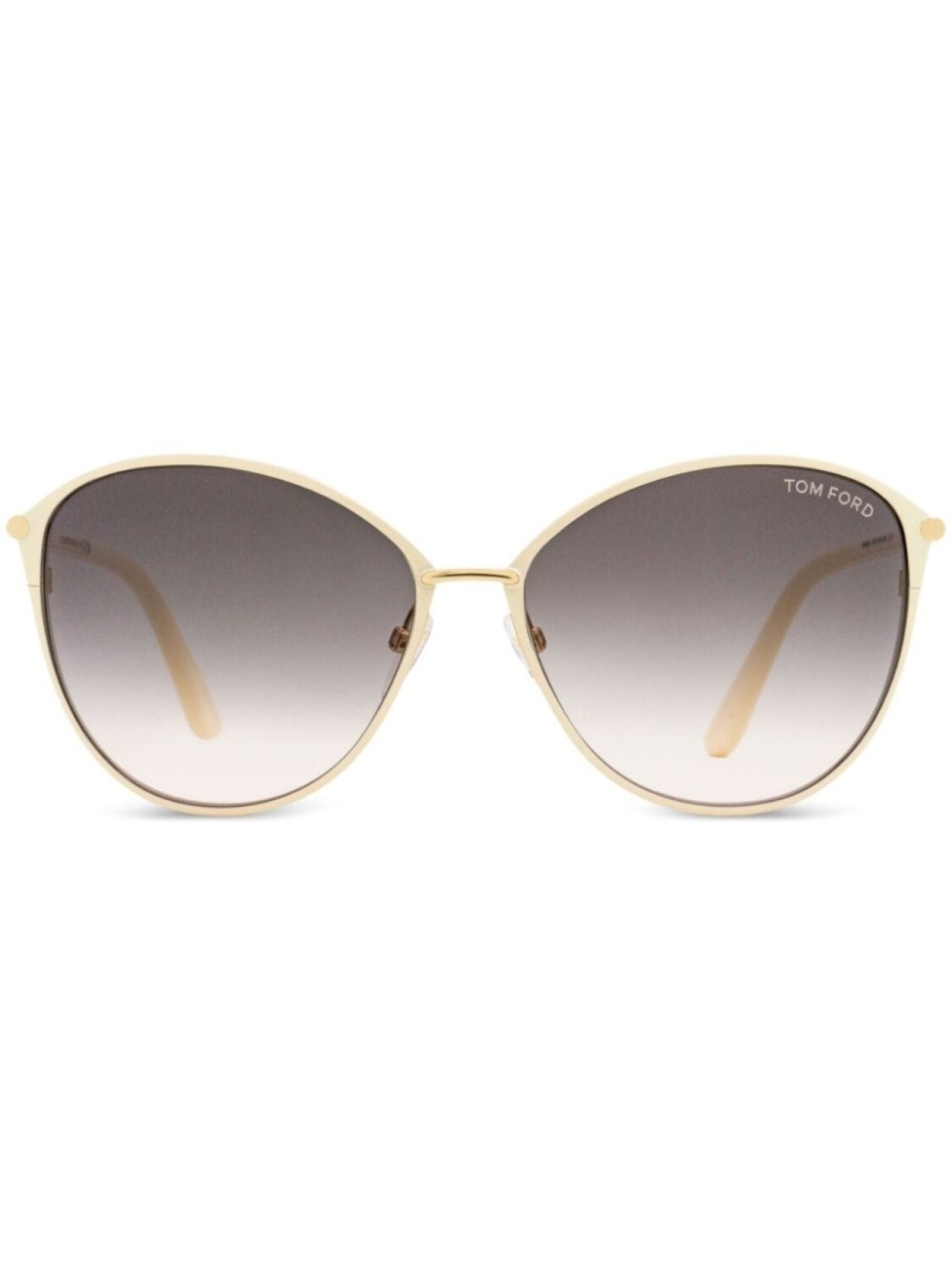 

TOM FORD Eyewear солнцезащитные очки Penelope в круглой оправе, серый