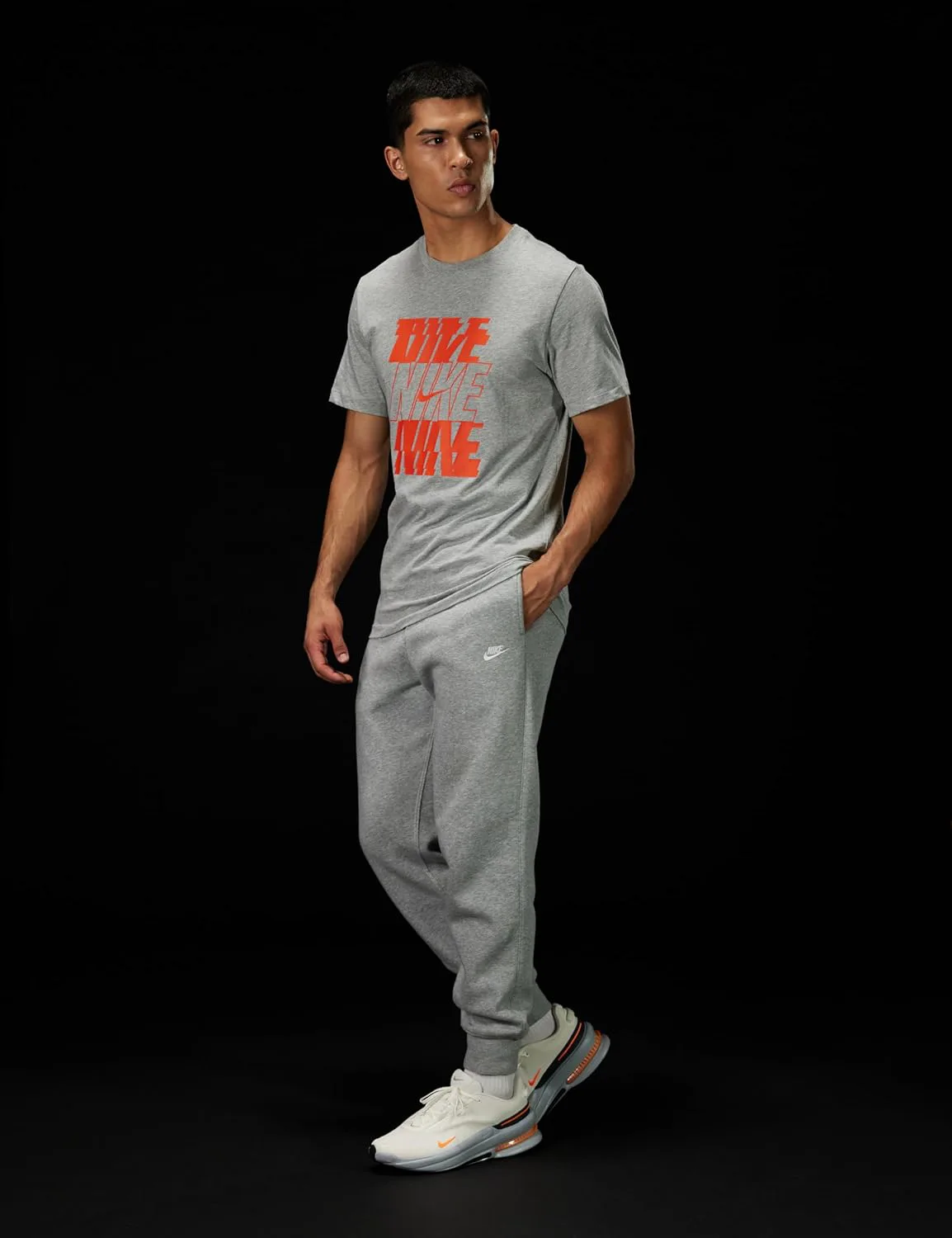 Мужские кроссовки Nike Air Zoom Upturn SC, оранжевый/серый — фото 3