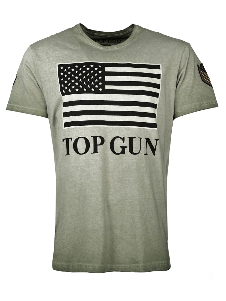 

TOP GUN Футболка T-Shirt Search TG20191024 in military green, Зеленый, TOP GUN Футболка T-Shirt Search TG20191024 in military green