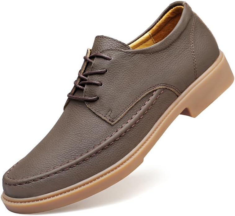 

Мужские стильные классические туфли на шнуровке, повседневные оксфорды для бизнеса и формальных случаев, комфортные дерби на каждый день Meixi Mobile, коричневый